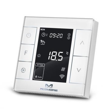 Умный термостат для управления электрическим теплым полом MCO Home, Z-Wave, 230V АС, 16А, белый MH7H-EH-WHITE фото