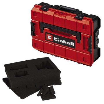 Пластиковий кейс Einhell E-Case S-F (поролон), до 25кг, поролонові вкладиши, вкладиш з поролону Grid Foam Set, 1.95кг (4540019) 4540019 фото