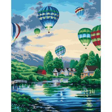 Картина по номерам "Воздушные шары 2 " , 40*50 см (KHO2221) KHO2221 фото