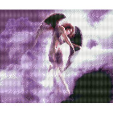 Алмазна мозаїка "Дівчина з крилами" Strateg 30х40 см (HX007) HX007 фото