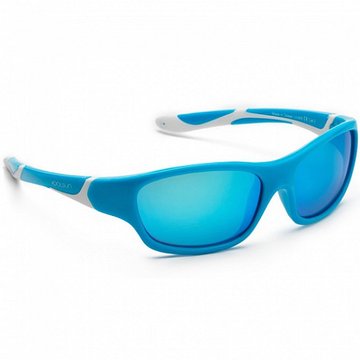Дитячі сонцезахисні окуляри Koolsun бірюзово-білі серії Sport (Розмір: 6+) KS-SPBLSH006 KS-SPBLSH006 фото