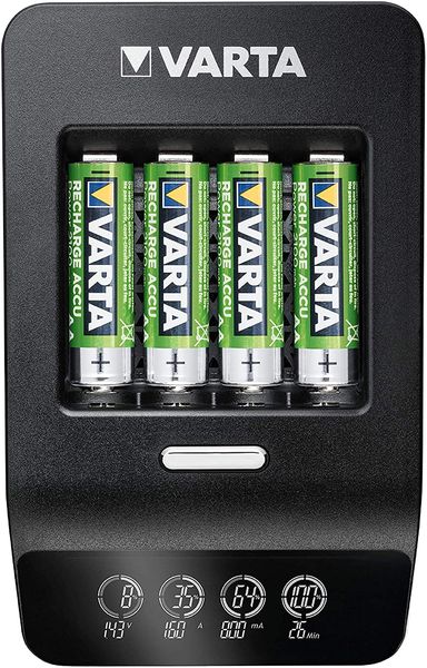 Зарядний пристрій VARTA LCD Ultra Fast Plus Charger + 4xAA 2100 mAh (57685101441) 57685101441 фото