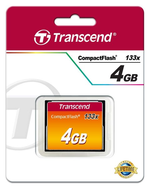 Карта пам'яті Transcend 4GB CF 133X TS4GCF133 фото