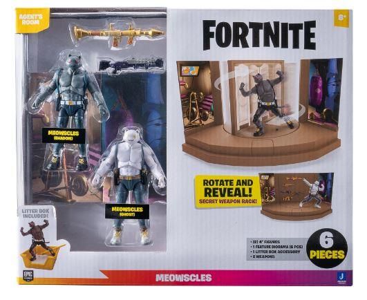 Колекційна фігурка Jazwares Fortnite 2 Figure Pack Agent's Room Meowcles (FNT0647) FNT0647 фото