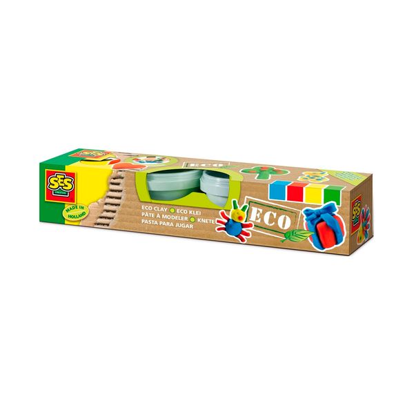 Незасыхающая масса для лепки серии "Эко" - КЛАССИК (4 цвета, в пластиковых баночках) (24911S) 24911S фото