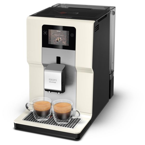 Кофемашина Krups Intuition, 3л, зерно+молотая, автомат.капуч, авторецептов -8, бежево-черный (EA872A10) EA872A10 фото