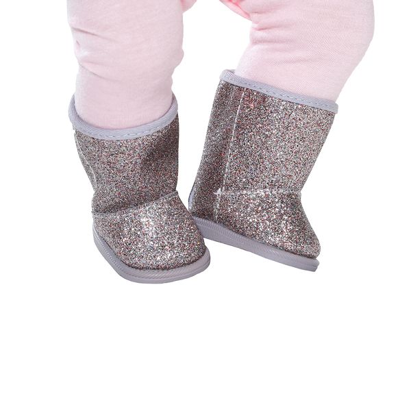 Обувь для куклы BABY BORN - СЕРЕБРИСТЫЕ САПОЖКИ (824573-1) 824573-1 фото