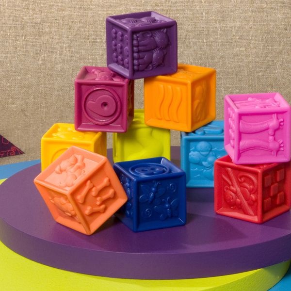Развивающие силиконовые кубики - ПОСЧИТАЙ-КА! (10 кубиков, в сумочке) BX1002Z фото