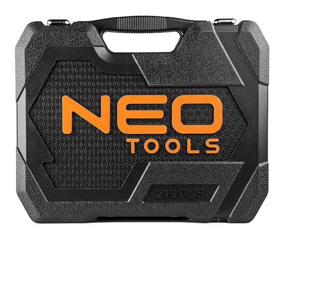 Набір інструментів Neo Tools, 219 од., 1/2, 3/8, 1/4, CrV (08-671) 08-671 фото