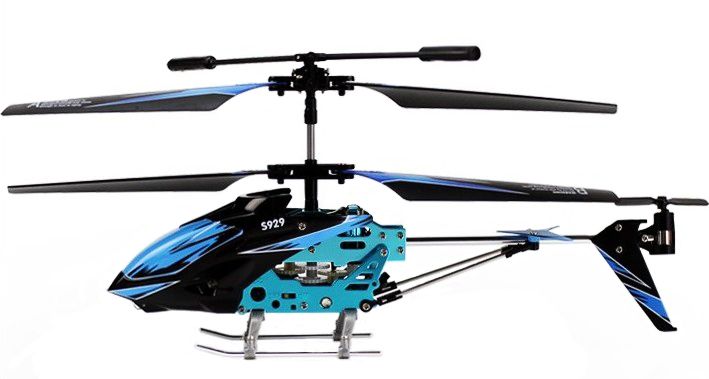 Вертоліт на пульті 3-к і/ч мікро WL Toys S929 з автопілотом (синій) WL-S929r фото