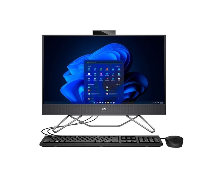 Компьютер персональный моноблок HP 240-G9 23.8" FHD IPS AG, Intel i5-1235U, 8GB, F512GB, UMA, WiFi, кл+м, 3р, Win11P, черный 6D333EA фото