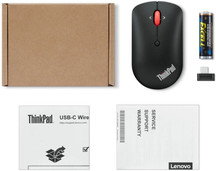 Миша Lenovo ThinkPad Compact WL Black (4Y51D20848) 4Y51D20848 фото