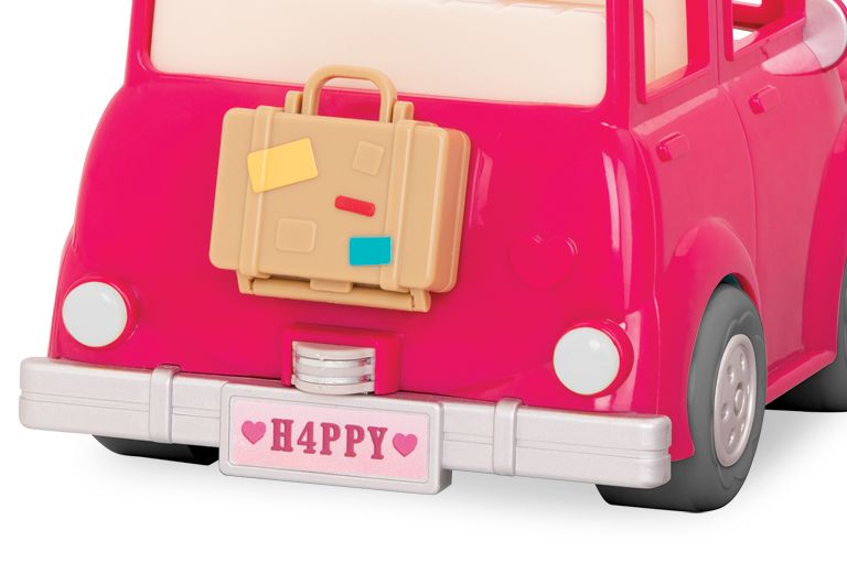 Транспорт-Розовая машина с чемоданом Li"l Woodzeez (WZ6547Z) WZ6547Z фото