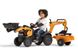 Дитячий трактор на педалях з причепом, переднім та заднім ковшами Falk CASE CE (колір - помаранчевий) (967N)