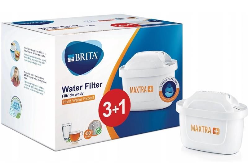 Комплект картриджів Brita MAXTRА+ Limescale для жорсткої води, промо 3+1 (1038704) 1038704 фото
