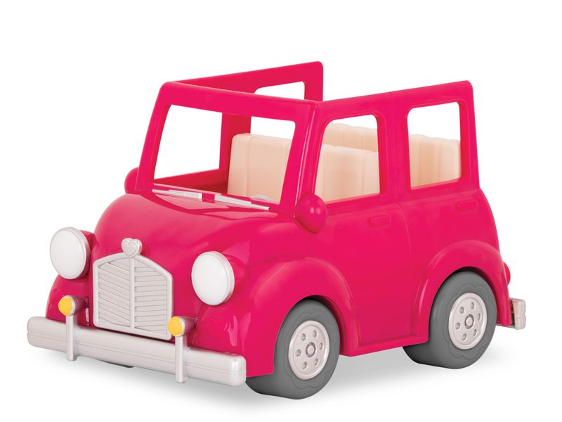 Транспорт Li"l Woodzeez Рожева машина з валізою (WZ6547Z) WZ6547Z фото