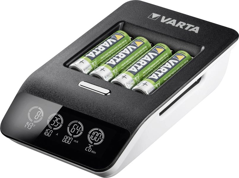 Зарядное устройство VARTA LCD Ultra Fast Plus Charger + 4xAA 2100 mAh (57685101441) 57685101441 фото