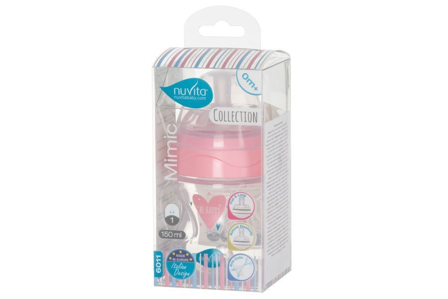 Детская бутылочка Mimic Collection (150 мл) Nuvita (NV6011ROSA) NV6011 фото