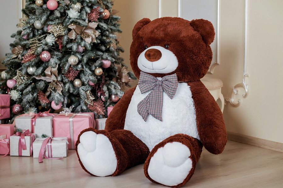 Великий Плюшевий ведмідь Yarokuz Джеральд 165 см Шоколадний (YK0060) YK0054 фото