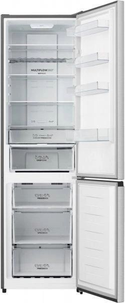 Холодильник з нижн. мороз. камерою Gorenje, 200х60х60см, 2 двері, 238(86)л, А+, NF+, Зона св-ті, Зовн. Дисп, Сірий (NRK620FAXL4) NRK620FAXL4 фото