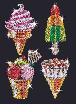 Набор для творчества Art ORANGE Мороженое Sequin SA1504 SA1504 фото