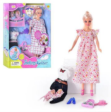 Кукла типа Барби беременная DEFA с аксессуарами (8009) 8009 фото