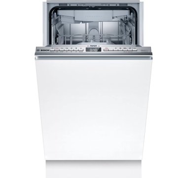 Посудомийна машина Bosch вбудовувана, 9компл., A+, 45см, дисплей, 3й кошик, білий SRV4XMX10K фото