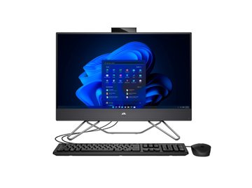 Комп'ютер персональний моноблок HP 240-G9 23.8" FHD IPS AG, Intel i7-1255U, 16GB, F512GB, UMA, WiFi, кл+м, 3р, Win11P, чорний 6D3L4EA фото
