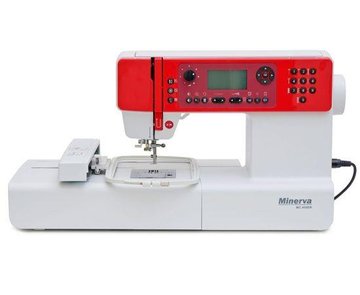 Швейно-вишивальна машина MINERVA MC450ER, швейно-вишив., 404 швейних операцій, білий/червоний M-MC450ER фото