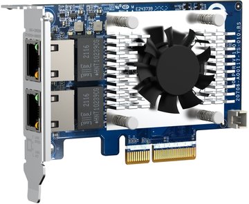 Сетевая карта QNAP Dual-port RJ45 10GbE PCIe Gen3 x4 QXG-10G2TB фото