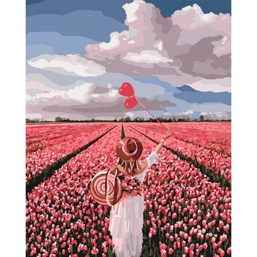 Картина за номерами. "Рожева мрія" , 40х50 см (KHO4603) KHO4603 фото
