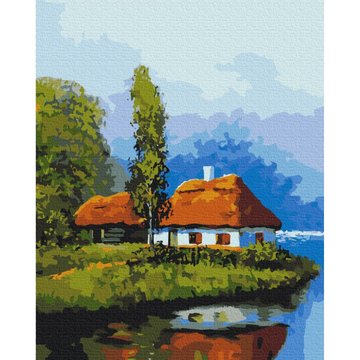 Картина по номерам "Домик у озера" Brushme 40х50 см (BS53152) BS53152 фото