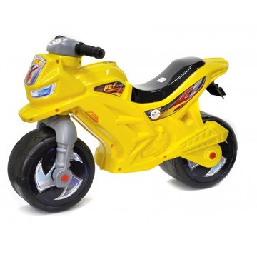 Біговел мотоцикл 2-х колісний 501-1Y Жовтий 501-1 фото