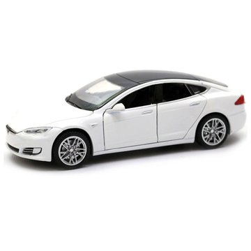 Машинка инерционная "Tesla Model S" Автопром 6614 1:32 Белый (6614(White)) 6614(White) фото