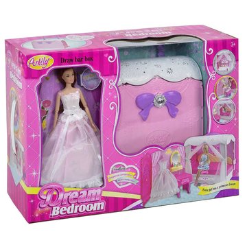 Кукла типа Барби в бальном платье Anlily с чемоданом (99047) 99047 фото
