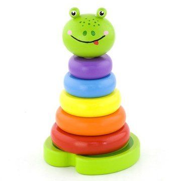 Деревянная пирамидка Viga Toys Лягушка (50258) 50258 фото