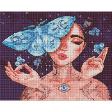Алмазная мозаика "Прикосновение бабочки" &copy;lesya_nedzelska_art Идейка 40х50 см (AMO7451) AMO7451 фото