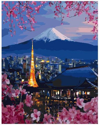 Картина по номерам. Brushme "Путешествие по Японии" , 40х50 см (GX26047) GX26047 фото