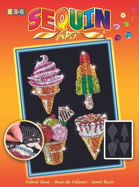 Набор для творчества Art ORANGE Мороженое Sequin (SA1504) SA1504 фото