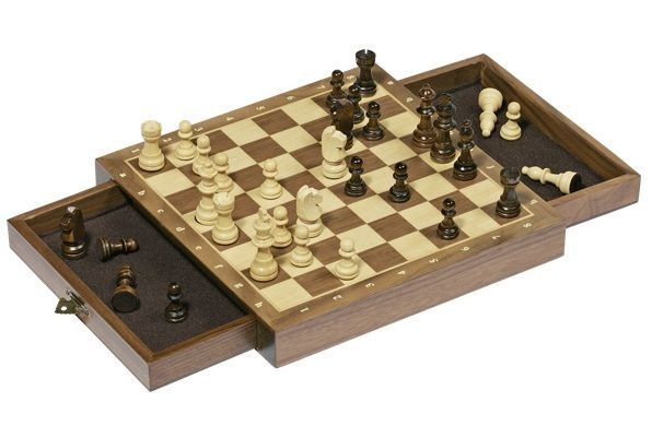 Настольная игра Шахматы с ящичками Goki (56919G) 56919G фото