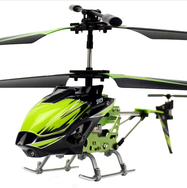 Вертоліт на пульті 3-к р/к мікро WL Toys S929 з автопілотом (зелений) WL-S929r фото