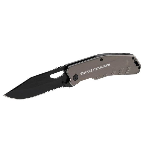 Нож складной Stanley Fatmax Premium, лезвие 80мм, общая длина 203мм, алюминиевый корпус (FMHT0-10312) FMHT0-10312 фото