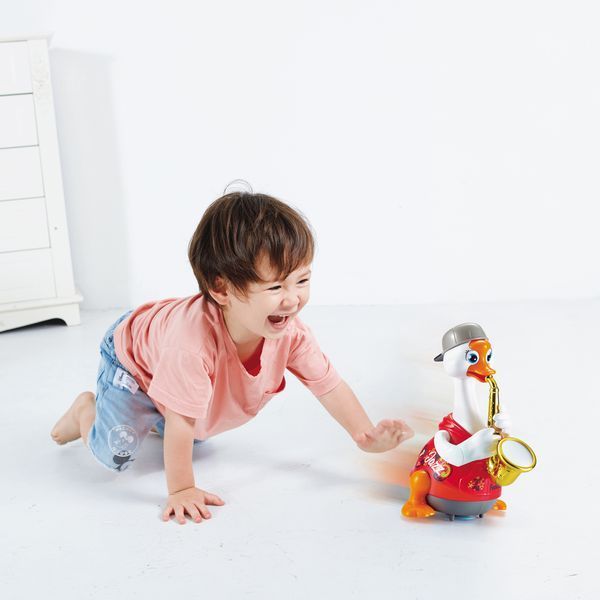 Інтерактивна музична іграшка Hola Toys Гусь-саксофоніст, червоний (6111-red) 6111-blue фото