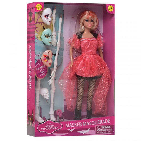 Кукла типа Барби Ведьма DEFA 8397-BF с масками Красный (8397-BF(Red)) 8397-BF фото
