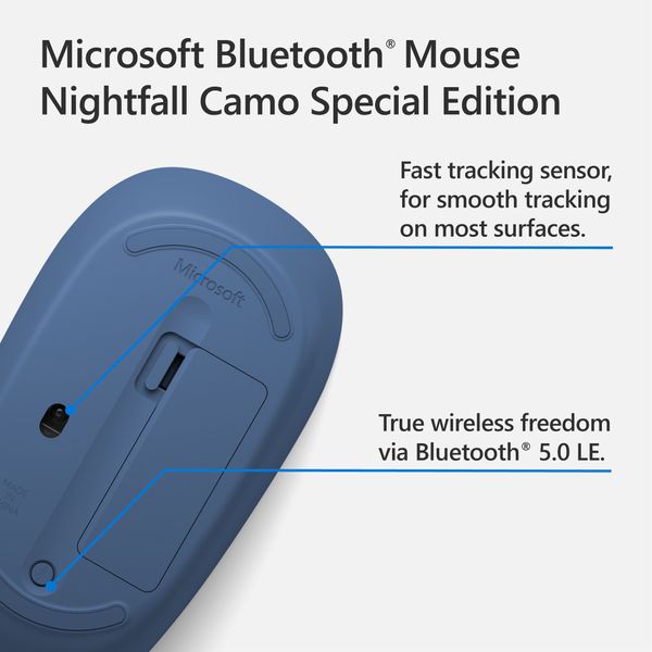 Миша Microsoft Camo SE BT Blue Camo (8KX-00024) 8KX-00024 фото