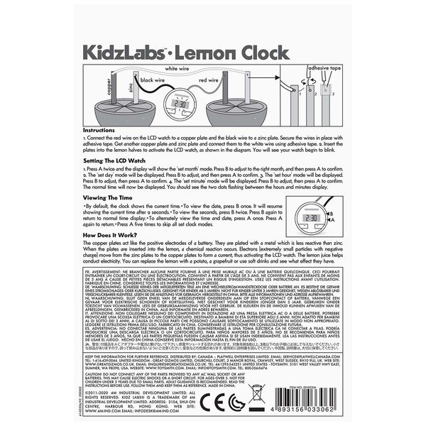 Набір для досліджень 4M Лимонний годинник (00-03306) 00-03306 фото