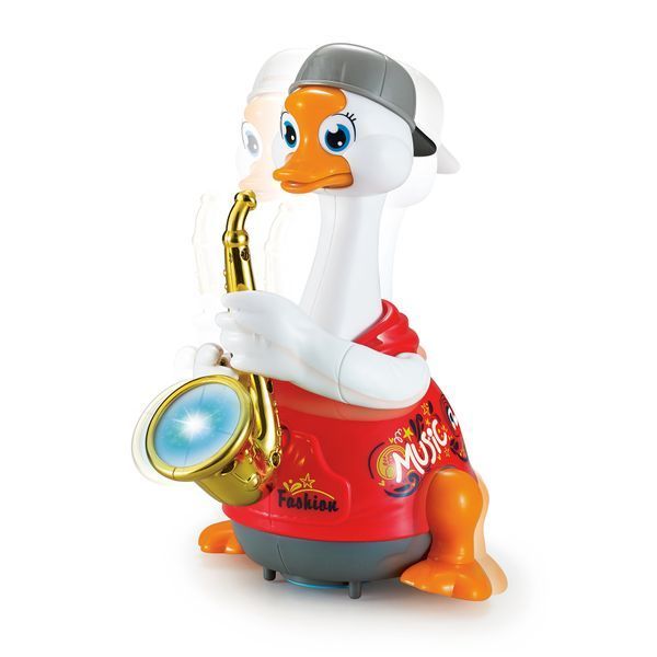 Інтерактивна музична іграшка Hola Toys Гусь-саксофоніст, червоний (6111-red) 6111-blue фото