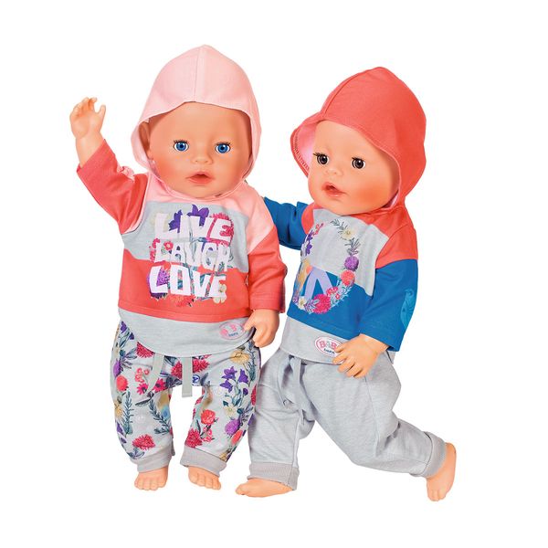 Набор одежды для куклы BABY BORN - ТРЕНДОВЫЙ СПОРТИВНЫЙ КОСТЮМ (розовый) 826980-1 фото