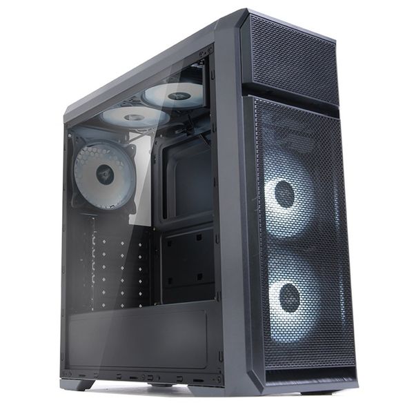 Корпус Zalman N5 OF, без БЖ, 1xUSB3.0, 2xUSB2.0, 3x120mm White LED fans, Acrylic Side Panel, ATX, чорний (N5OF) N5OF фото