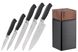 Набір ножів з блоком Ardesto Black Mars, 6 предметів, нержавіюча сталь, дерево - Уцінка